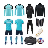 Vente en gros de qualité supérieure maillot de football imprimé par sublimation kits complets vêtements jeunesse vintage ensemble d'uniformes de football