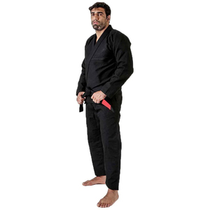 เครื่องแบบ BJJ ผ้าฝ้าย100% น้ำหนักเบาผลิตในปากีสถานพร้อมโลโก้ด้านหน้า - Product Image 4