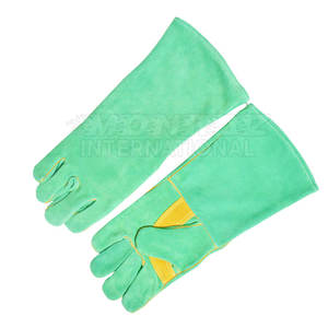 ถุงมือเชื่อมถุงมือหนังสำหรับงานเชื่อมแบบมืออาชีพ - Product Image 3