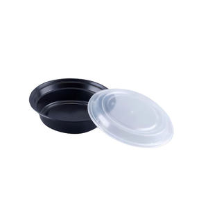 Conteneur alimentaire rond minimaliste en PP de 16 oz, hermétique et compatible lave-vaisselle, moulé par injection pour utilisation au réfrigérateur - Product Image 1