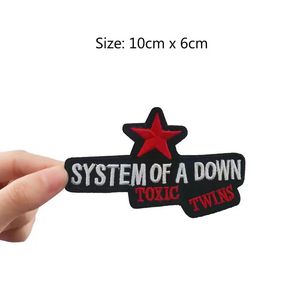 High Quality Custom Woven Patches Embroidery Rock <b>Band</b> Artwork Sew-On Eco-Friendly Canvas Heart Design English Letter <b>Hats</b> Low - Product Image 4