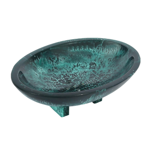 Jabonera de resina con diseño de purpurina dorada, accesorios de baño, jabonera para fregadero de cocina para el hogar - Product Image 4