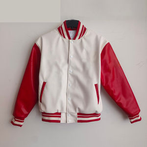 Chaqueta universitaria corta de algodón personalizada para mujer 2025, chaquetas universitarias transpirables largas con estampado bordado de Color único para mujer - Product Image 2