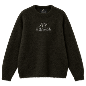 Suéter de punto grueso y afelpado para mujer, cuello redondo, manga larga, jersey suave con textura, ropa de punto informal de otoño, estilo urbano, venta al por mayor - Product Image 1