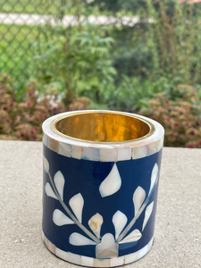 Brûleur en céramique Bakhoor de meilleure qualité fabriqué à la main Brûleur brillant multicolore avec incrustation d'os de nacre Décor de bureau Design moderne - Product Image 2