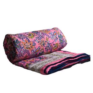 Indian Cotton Vintage Patchwork Bohemian Throw Blanket <b>Bedspread</b> Kantha <b>Quilt</b> Bedding Bed Cover Gudri - Product Image 5