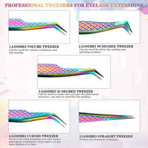 แหนบขนตาสแตนเลสสีโรสโกลด์พร้อมโลโก้ตามสั่งอุปกรณ์ต่อขนตาเครื่องมือรับประกัน2ปี - Product Image 2