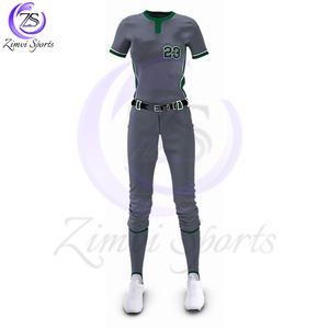 สีเทา2025ที่มีความคมชัดสีเขียวชุดทีมกีฬาใส่สบายเหมาะกับชายและหญิงชุดซอฟต์บอล - Product Image 6