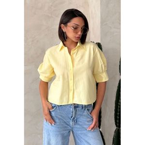 Blusa Amarilla para Mujer con Detalle de Mariposa en la Espalda - Camisas al por Mayor - Product Image 5