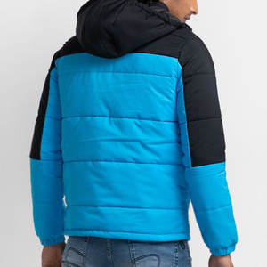 Vestes pour hommes à 2 poches latérales personnalisées Style Color Block Vestes d'hiver à couleurs bloquées pour hommes à vendre - Product Image 2