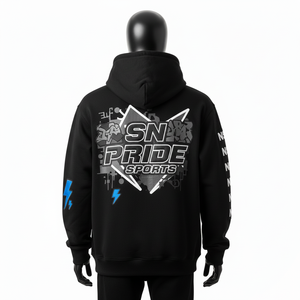 Custom Made Logo Polyester/Cotton Patch Winter Digital Printing Streetwear Eco-Friendly 350g Heavyweight Premium Pullover <b>Hoodie</b> - Product Image 5