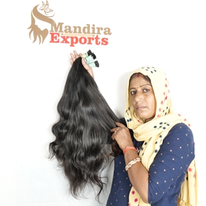 Venta al por mayor 100% Virgen India Onda de agua ondulada a granel Sin trama Cutícula alineada Extensiones de cabello humano - Product Image 4
