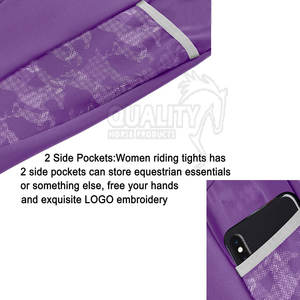 Pantalones de equitación de alta calidad para mujer, pantalones ecuestres cómodos y transpirables, pantalones de equitación - Product Image 4