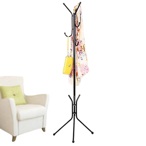 Perchero de pie de metal de lujo para dormitorio, sala de estar y porche, con almacenamiento vertical para ropa y abrigos - Product Image 3