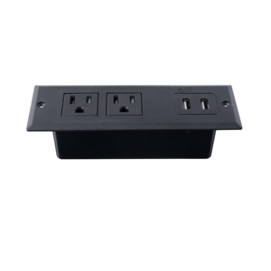 Prix usine Double Type C Prise de multiprise encastrée Noir/Blanc Norme de sécurité américaine Fabriqué au VIETNAM - Product Image 1