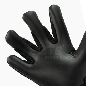 Gants de gardien de but professionnels en cuir respirant, coutures solides, ajustement sécurisé, antidérapants, fermeture à boucle et crochet pour entraînement intensif - Product Image 4
