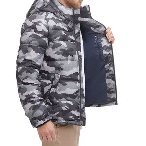 Blouson matelassé pour homme de haute qualité, matière respirante personnalisée avec logo, taille XL, col à capuche, fonctionnalité légère pour l'hiver - Product Image 4