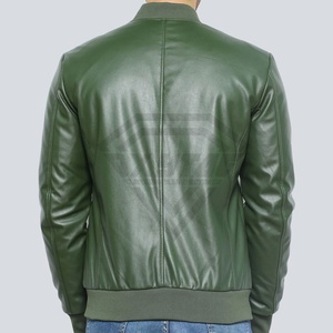 Chaqueta de cuero de manga larga para hombre de estilo callejero con cuello levantado, chaqueta de invierno atractiva - Product Image 3