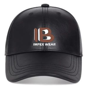 Leather Baseball Cap Custom Fashion Screen Printing Logo Plain 6 Panel Structured <b>Dad</b> <b>Hat</b> - Product Image 4