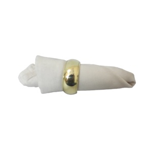 Rond de serviette en laiton fabriqué à la main de conception royale de vente chaude Rond de serviette de conception décorative occidentale - Product Image 2