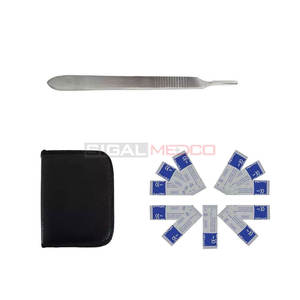 Kit de 10 Herramientas Quirúrgicas Veterinarias de Acero Inoxidable Alemán Reutilizables de Alta Calidad, Más Vendidas, para Estudiantes de Medicina, Sutura - Product Image 4