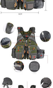 Chaleco Táctico Ligero Multifuncional para Exteriores, Chaleco Táctico para Caza y Senderismo, Traje de Camuflaje con Característica Impermeable - Product Image 6