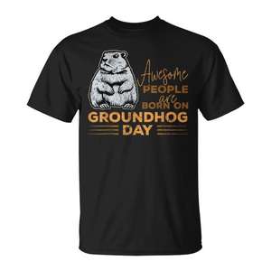 Maglietta fantastica per il compleanno del Groundhog, per celebrare il tuo giorno speciale - Product Image 1