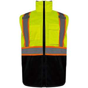 Chaleco de seguridad sin mangas de alta visibilidad con cinta reflectante para trabajadores de la construcción y exteriores - Product Image 4