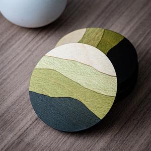 Posavasos de Madera de Lujo Hechos a Mano con Grosor Personalizado, Nuevo Diseño para Hoteles y Restaurantes, para Servir Té y Bebidas - Product Image 2