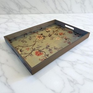 Suministro directo de fábrica, bandeja de laca hecha a mano, bandejas lacadas multiusos de la más alta calidad para spa, hotel, bar, cafetería - Product Image 5