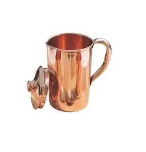 Jarra de Metal de Cobre de Diseño Personalizado con Tapa y Asa, Moderna y Saludable para el Consumo Diario de Agua - Product Image 4