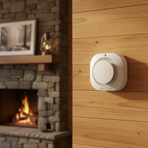 Détecteurs de fumée en plastique à haut niveau sonore Alarme incendie Télécommande sans fil 433,92 MHz Certifié CE Portée de 200 m Maison intelligente - Product Image 2