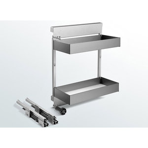 Cajones Extraíbles Universales HIGOLD de Aluminio con Nano-revestimiento, Capacidad de Carga Máxima de 30 kg para Gabinetes Estrechos de 200 mm a 250 mm - Product Image 4