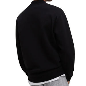 Sudadera de 100% algodón de peso pesado personalizada, cuello redondo, último diseño, sudaderas básicas de cuello redondo de gran tamaño con técnicas bordadas - Product Image 3