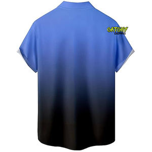 เสื้อเชิ้ตผู้ชายลายดอกไม้เขตร้อน พิมพ์ลาย 3 มิติ ผ้าสแปนเด็กซ์/โพลีเอสเตอร์ ระบายอากาศ แห้งเร็ว ไซส์ใหญ่ สไตล์ลำลอง สำหรับฤดูร้อน มีกระดุม - Product Image 6