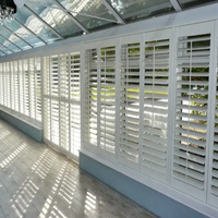 Prix d'usine Volets de plantation en PVC et en bois Volets manuels et électriques pour fenêtres Volets de fenêtre extérieurs et intérieurs