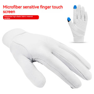 Gants de conduite en cuir de qualité supérieure pour hommes écran tactile compatible avec les trous d'aération vélo moto - Product Image 5