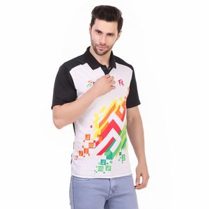 T-shirts de sport en polyester 100% sublimé, 220 GSM, vêtements décontractés, tissu tricoté, type camouflage noir, manches courtes, pour hommes - Product Image 6