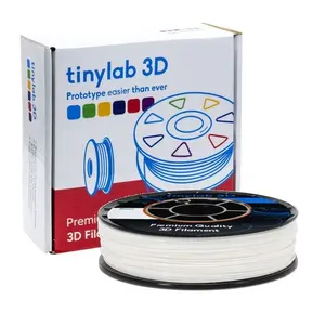Tinylab 3D 1.75mm filamen PLA putih dingin ramah lingkungan untuk printer 3D filamen teknologi baru