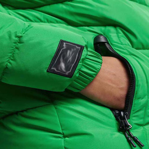 Chaquetas ligeras de invierno para hombre con capucha de manga larga abrigo de burbujas acolchado transpirable lona cierre de cremallera estilo de calle alta - Product Image 6