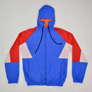 Chaqueta Cortavientos de Nailon de Manga Larga de Alta Demanda, Diseño de Parches, Impermeable, Anorak para Hombre, Embalaje Personalizado - Product Image 1