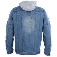 Veste en jean surdimensionnée à imprimé patchwork vintage, décontractée et formelle pour l'hiver, avec manches longues et col rabattu pour homme