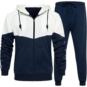 Survêtement de sport pour homme personnalisé, en molleton technique, taille plus, tendance, avec pantalon à capuche, survêtement décontracté en coton d'hiver pour homme - Product Image 4
