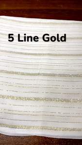 Tissu en Georgette de Viscose Premium Personnalisable Teintable avec des Tissages Métalliques Or et Argent Intriqués en Jari - Product Image 2