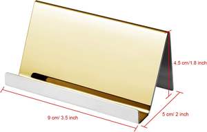 Porte-cartes de visite en acier inoxydable, boîtes à mouchoirs, organisateur de cartes de crédit et de cartes de visite de bureau - Product Image 2