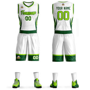 Ensemble complet d'uniformes de basketball au design unique, vêtements de sport sans manches, séchage rapide, prix abordable, uniforme de basketball pour hommes - Product Image 4