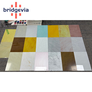 Vente en gros de feuille acrylique en pierre de marbre texturée de 3mm Panneau mural feuille acrylique à motif décoratif 4*8 feuille de plastique à découper au Co2Laser - Product Image 2