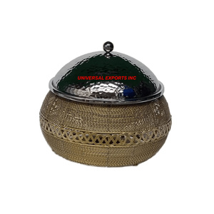 Calentador de alimentos de acero inoxidable cazuela de diseñador hecha a mano de calidad superior olla caliente de metal al por mayor con estilo clásico - Product Image 2