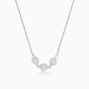 สร้อยคอเพชรรักเงินของลูกแพร์ - Product Image 6