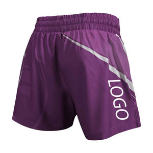 Pantalon de boxe imprimé par sublimation en polyester Hommes Femmes Short de muay thaï personnalisé Mma Shorts pour la vente en gros Logo personnalisé OEM - Product Image 2